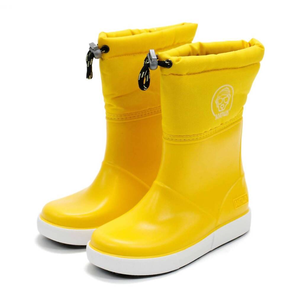 NEW BOATILUS boy's penguy b welly boots in yellow